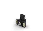 GR3P - Hall-effect single-turn rotary sensor with shaft and AMP Superseal 3P connector