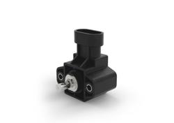 GR3P - Hall-effect single-turn rotary sensor with shaft and AMP Superseal 3P connector