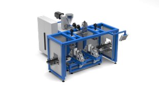 Blow moulding machine